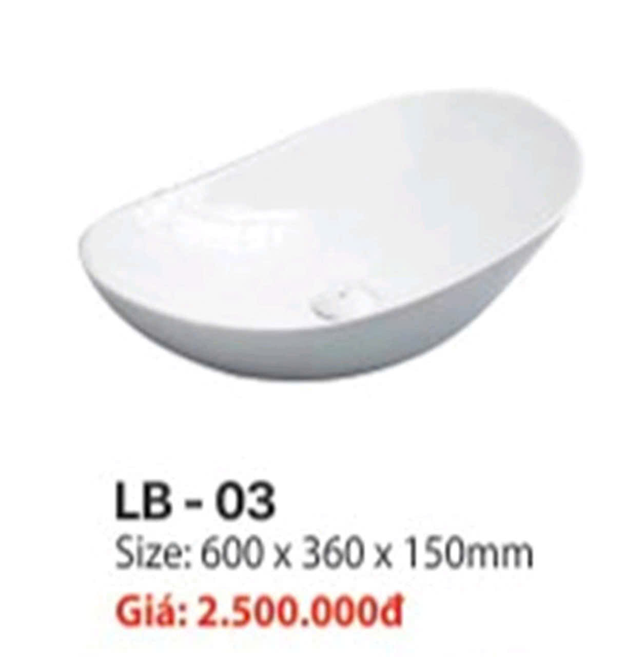 LaVaBo Để Bàn Thuyền Trắng LVB-21