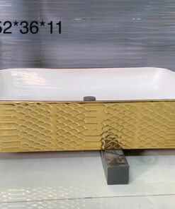 Lavabo Để Bàn Vâng Dập Vàng LVB-5236