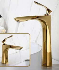 VÒI LAVABO NÓNG LẠNH ĐỒNG THAU MẠ VÀNG VLB-20